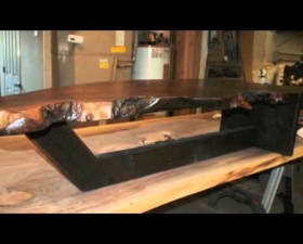 The Work Flow Process of Making Live Edge Creations/ Slab Tables.